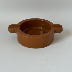 Handmade ceramic ashtray caramel