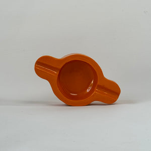 Handmade ceramic ashtray orange