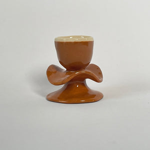 handmade ceramic eggholder caramel